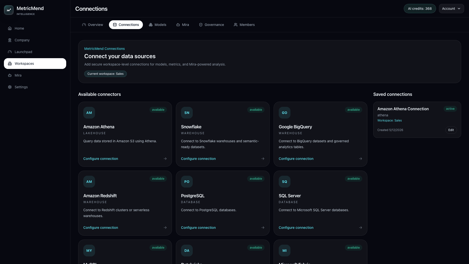 Connections screenshot